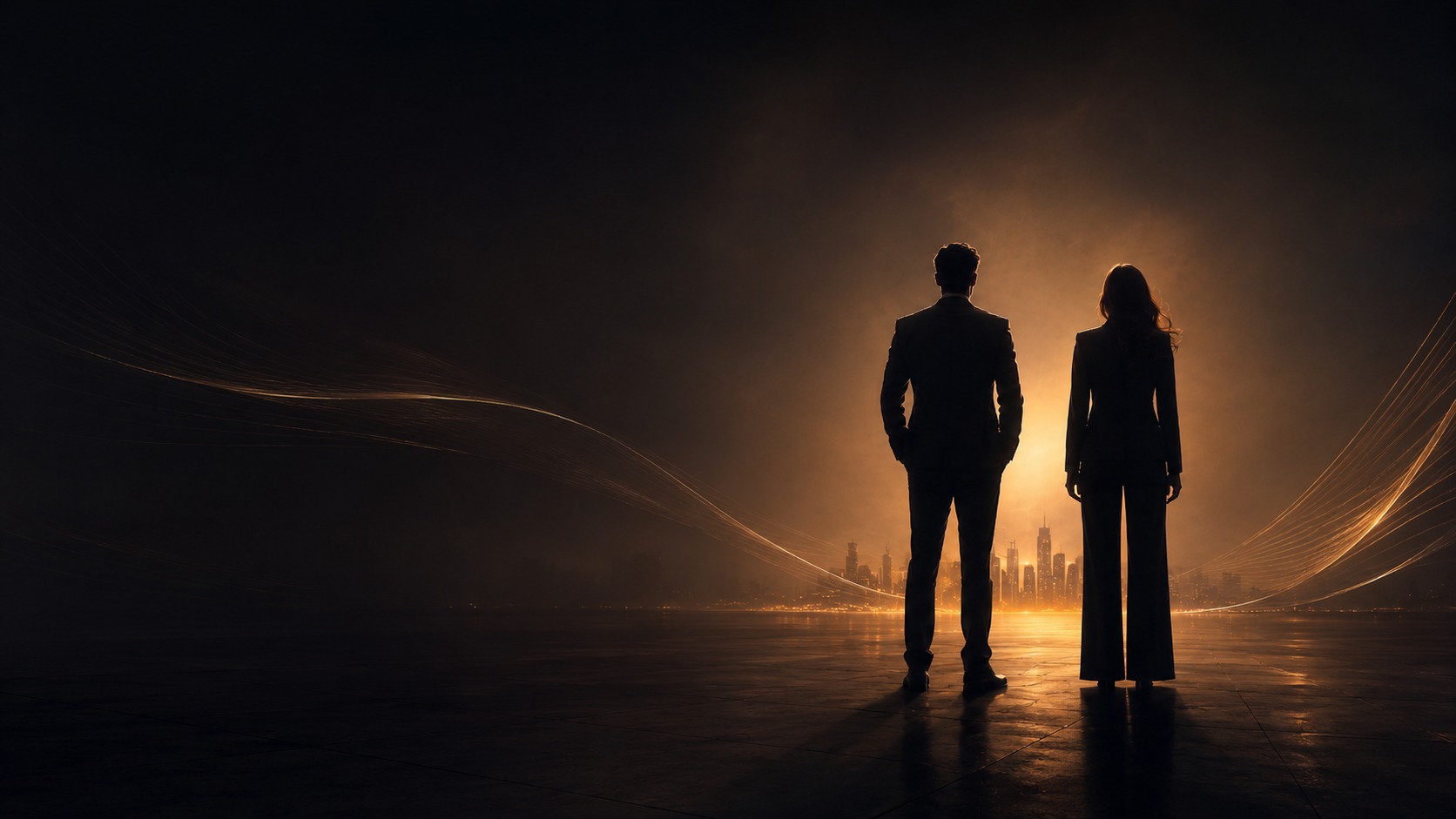 A male and female silhouette standing side by side, representing future Barich stewardship